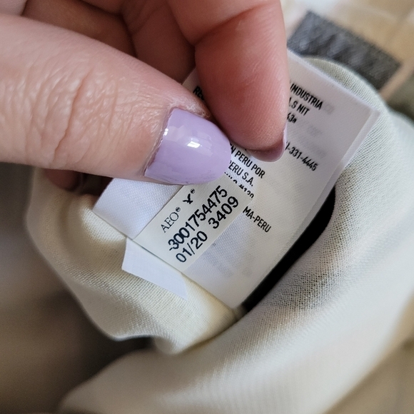 American Eagle xs paperbag tie waist linen blend mini skirt boho - Picture 12 of 12